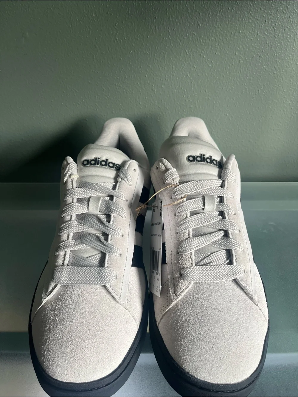 Adidas Grand Court Alpha 00s Men’s 10.5 Grey Black Sneakers NWT